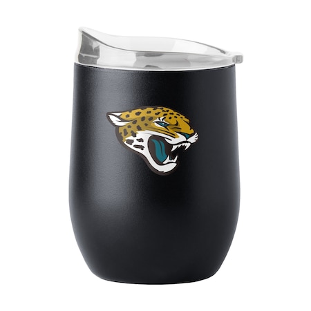 Logo Brands Jacksonville Jaguars 16oz Flipside Powder Coat Curved Beverage 615-S16PB-34